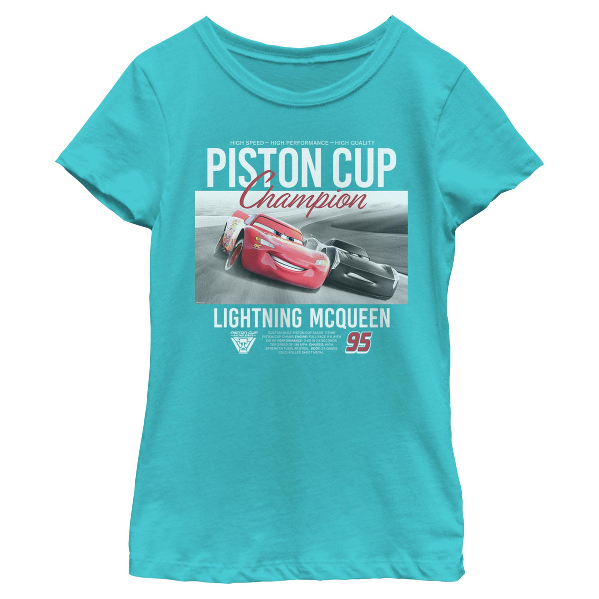 Girl's Pixar Piston Cup Champion T-Shirt