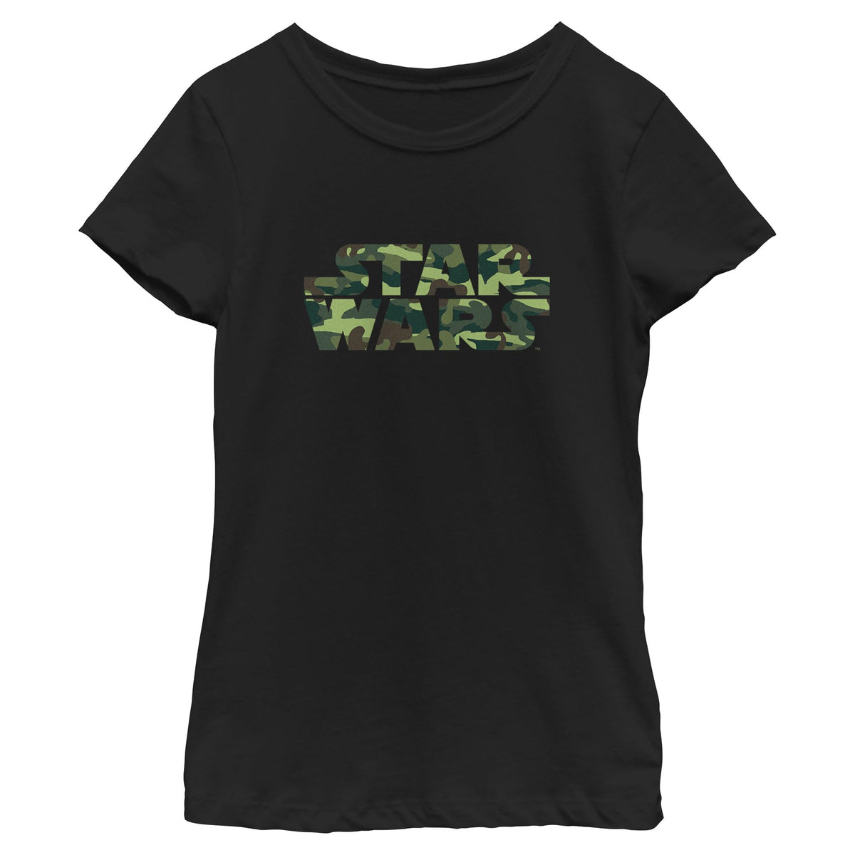 Girl's Star Wars Camo Logo T-Shirt