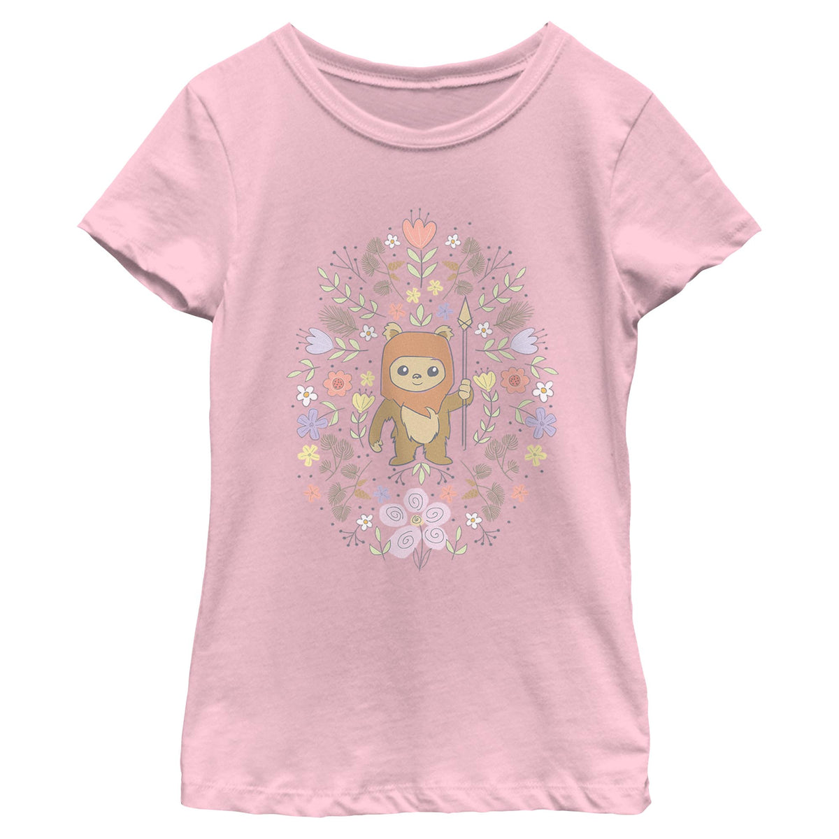 Girl's Star Wars Ewok Flower Spring T-Shirt